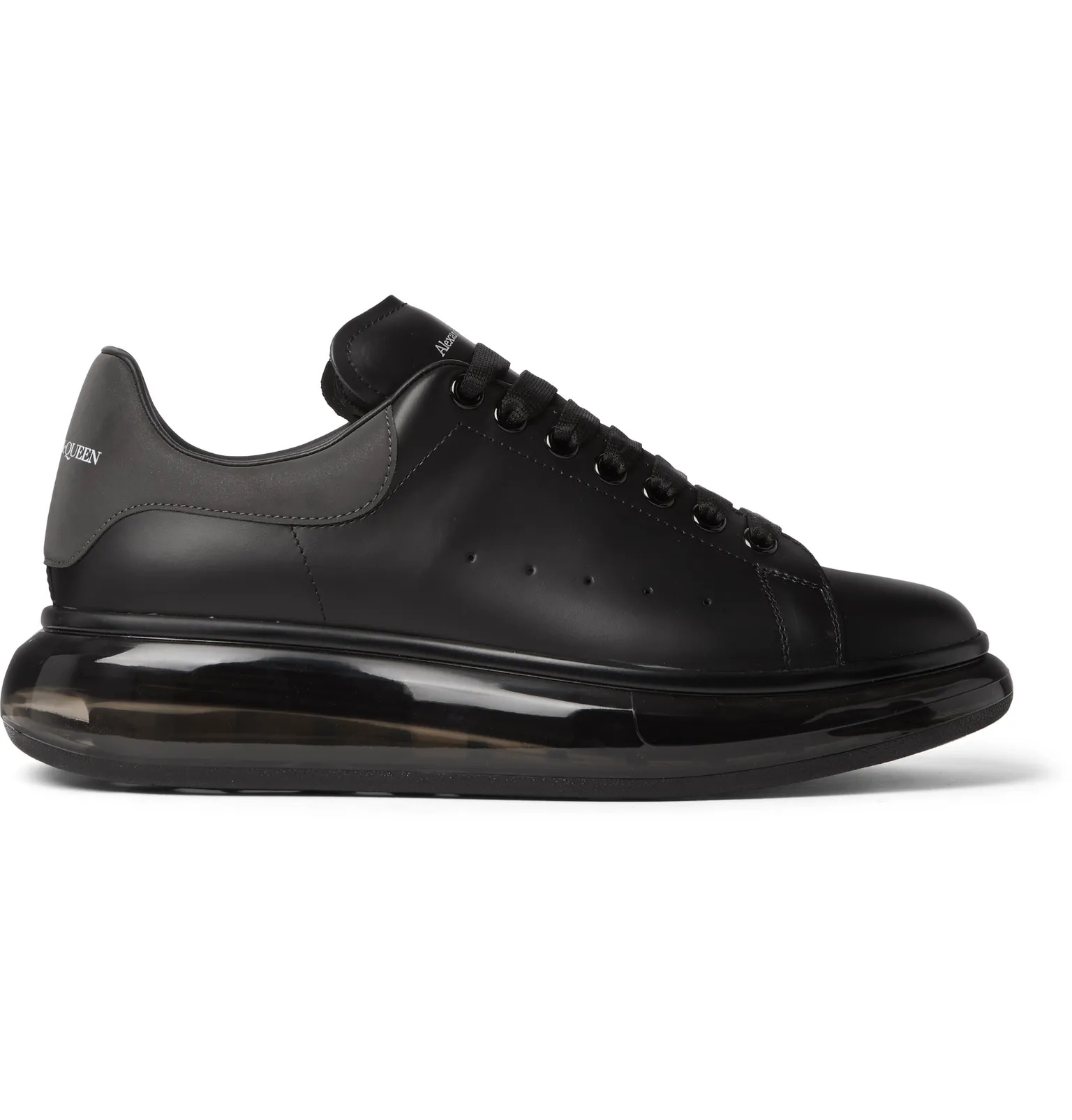 Exaggerated-Sole Reflective-Trimmed Leather Sneakers - 8