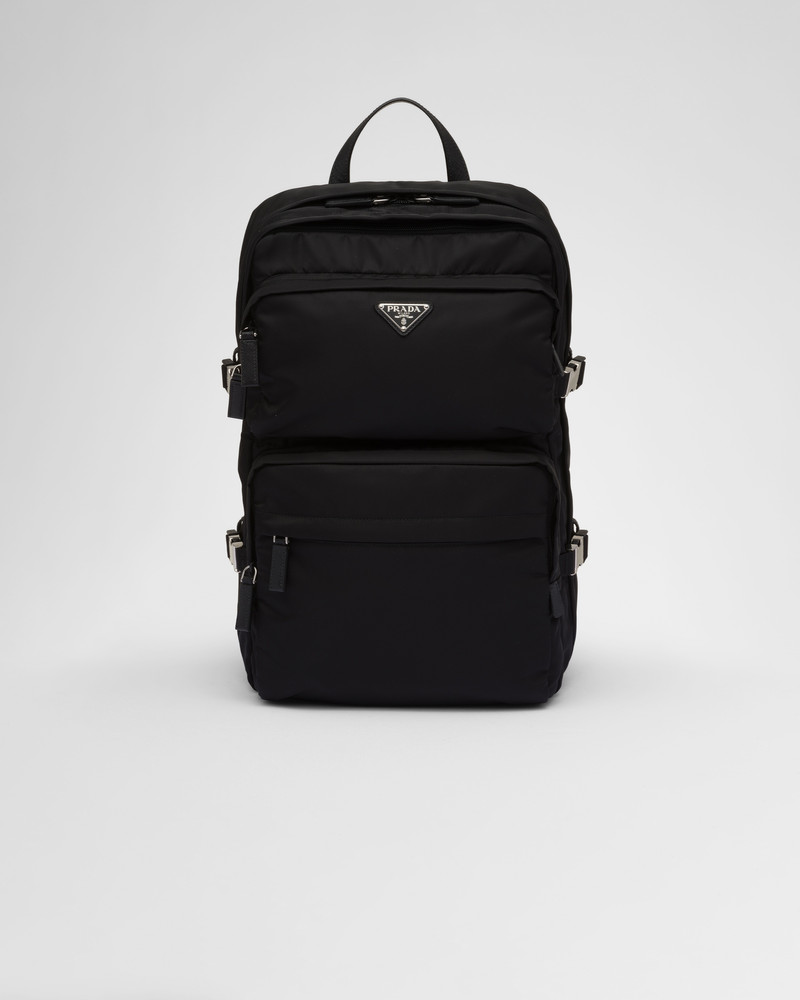 Re-Nylon and Saffiano leather backpack 1