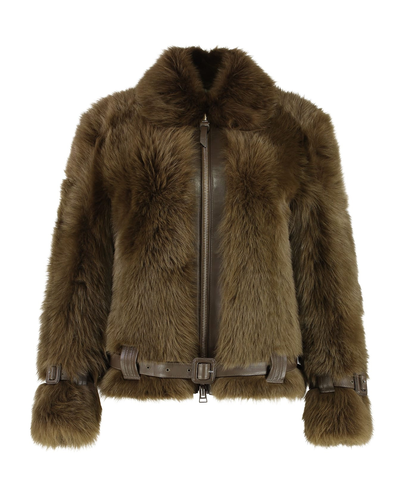Fur And Leather Jacket - 1
