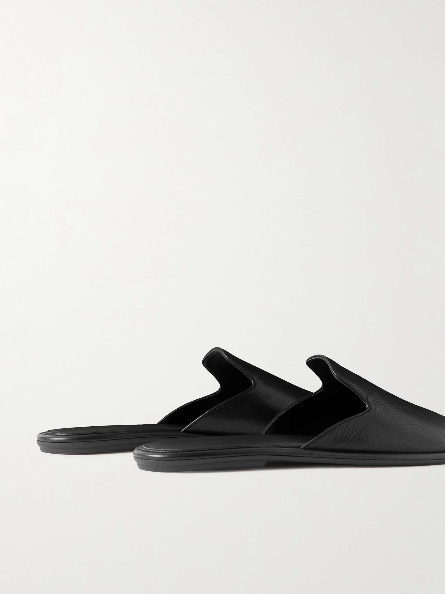 The Row Roger Leather Slides | mrporter | REVERSIBLE