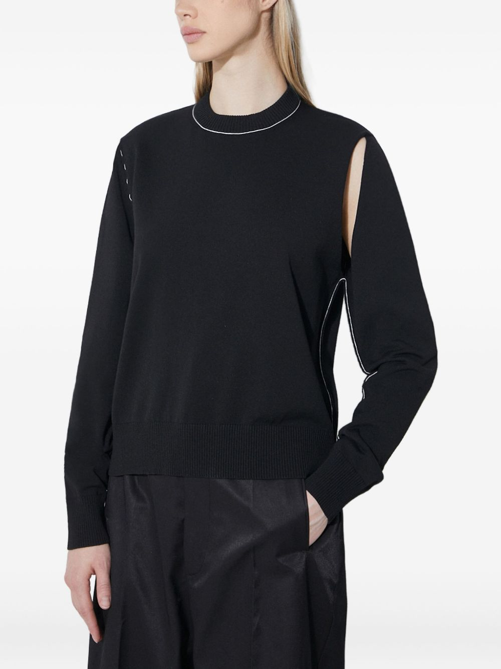 cut-out sweater - 3
