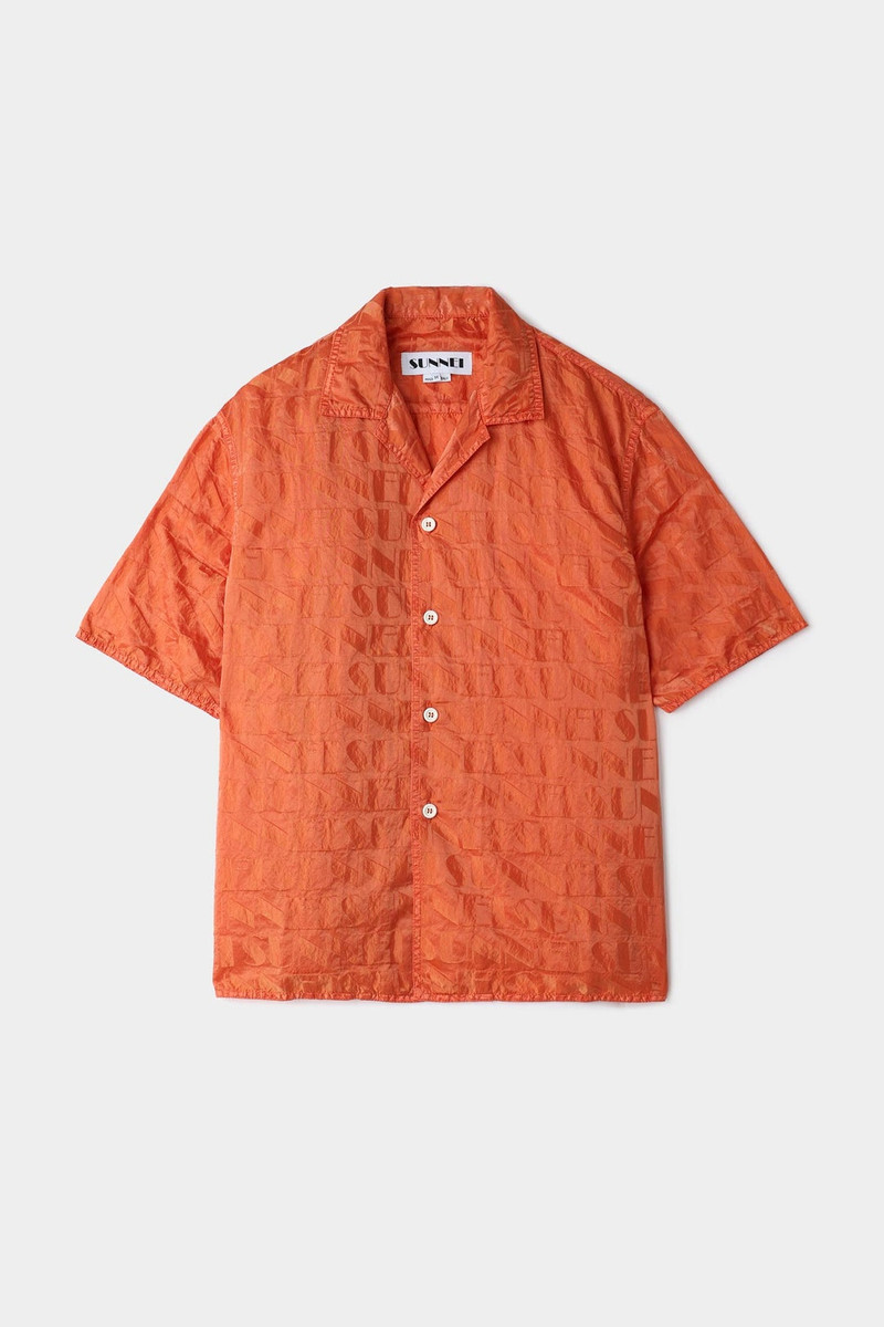 SHORT SLEEVES SHIRT / bright orange 1