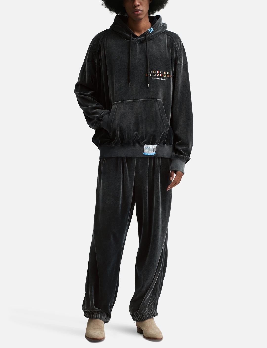 VELOUR TRACK PANTS - 5