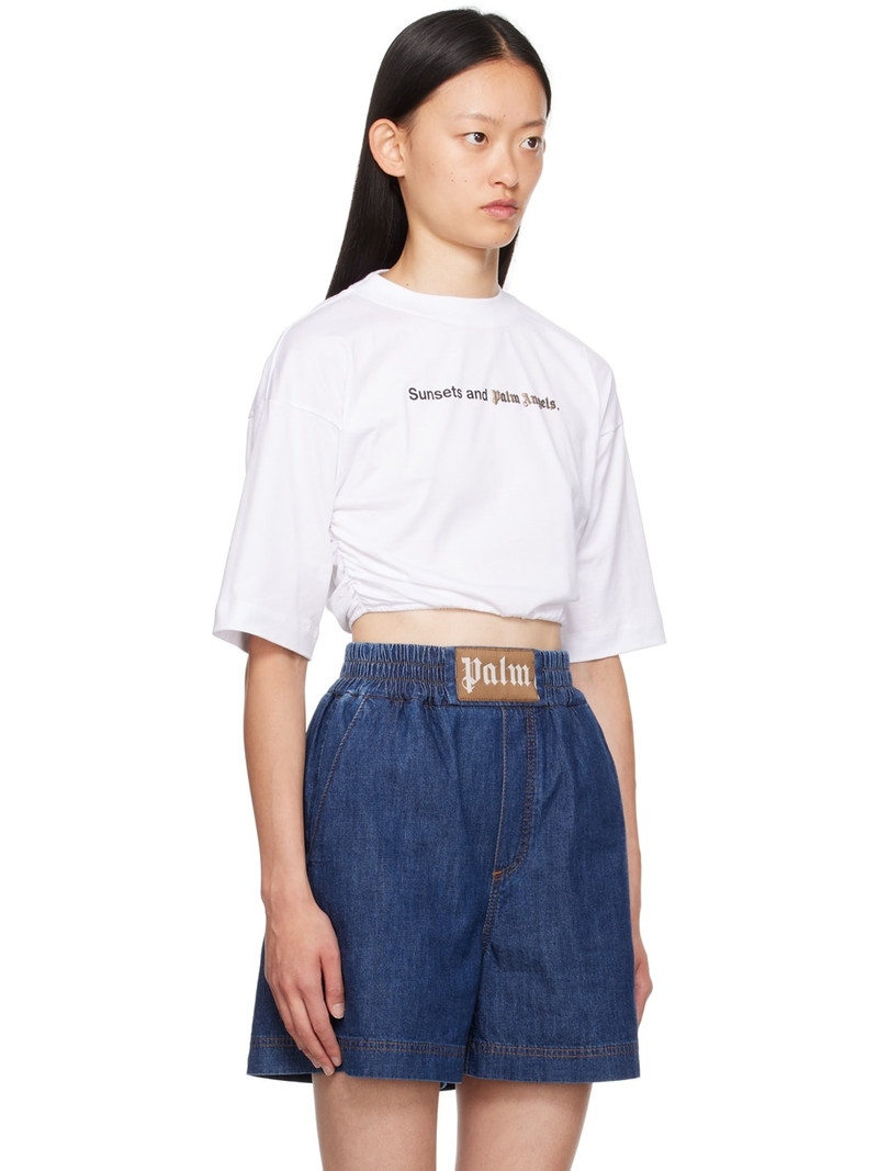 White Ruched T-Shirt 2