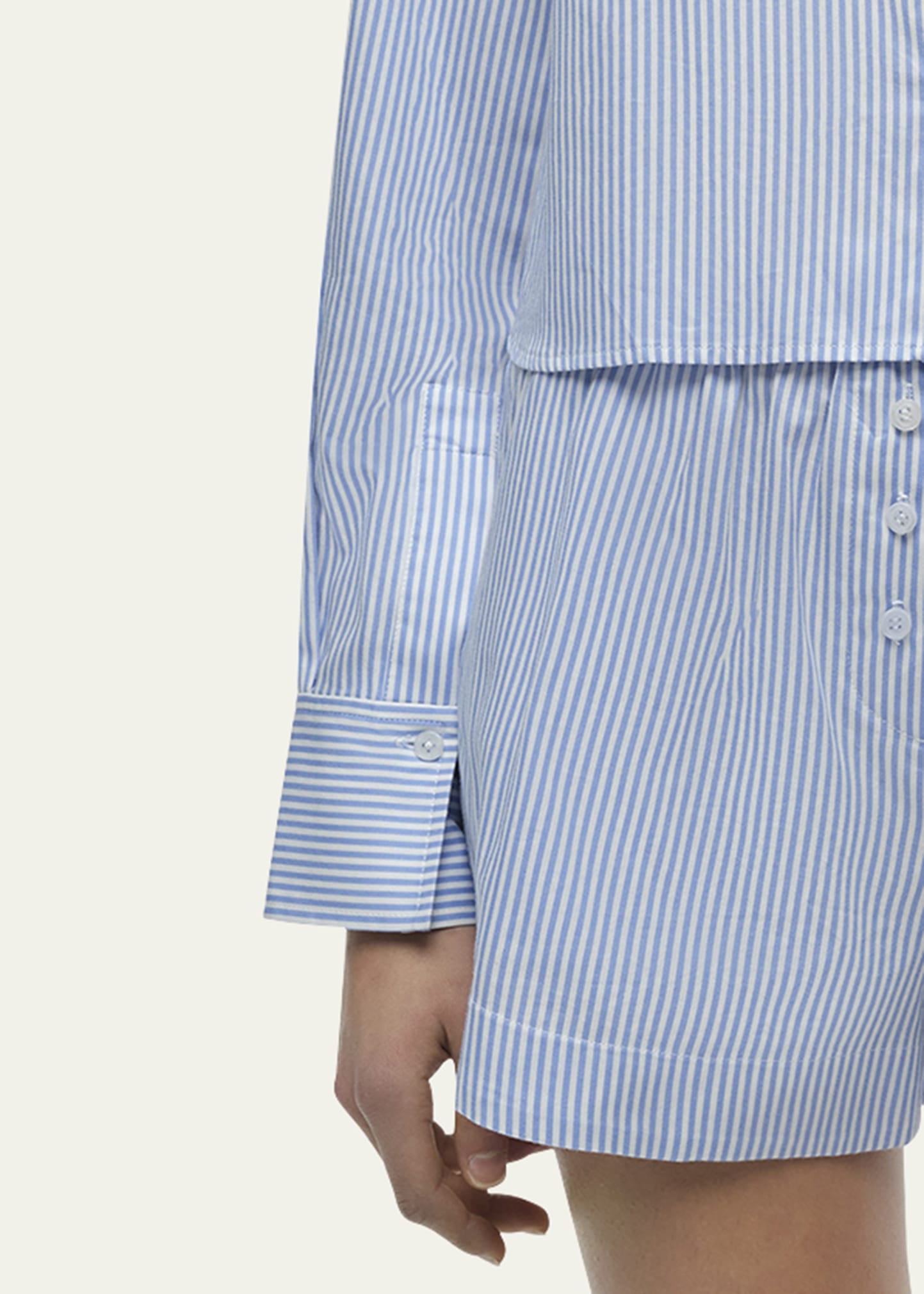 Renata Long-Sleeve Crop Shirt - 5