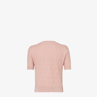 FENDI Pink viscose sweater outlook