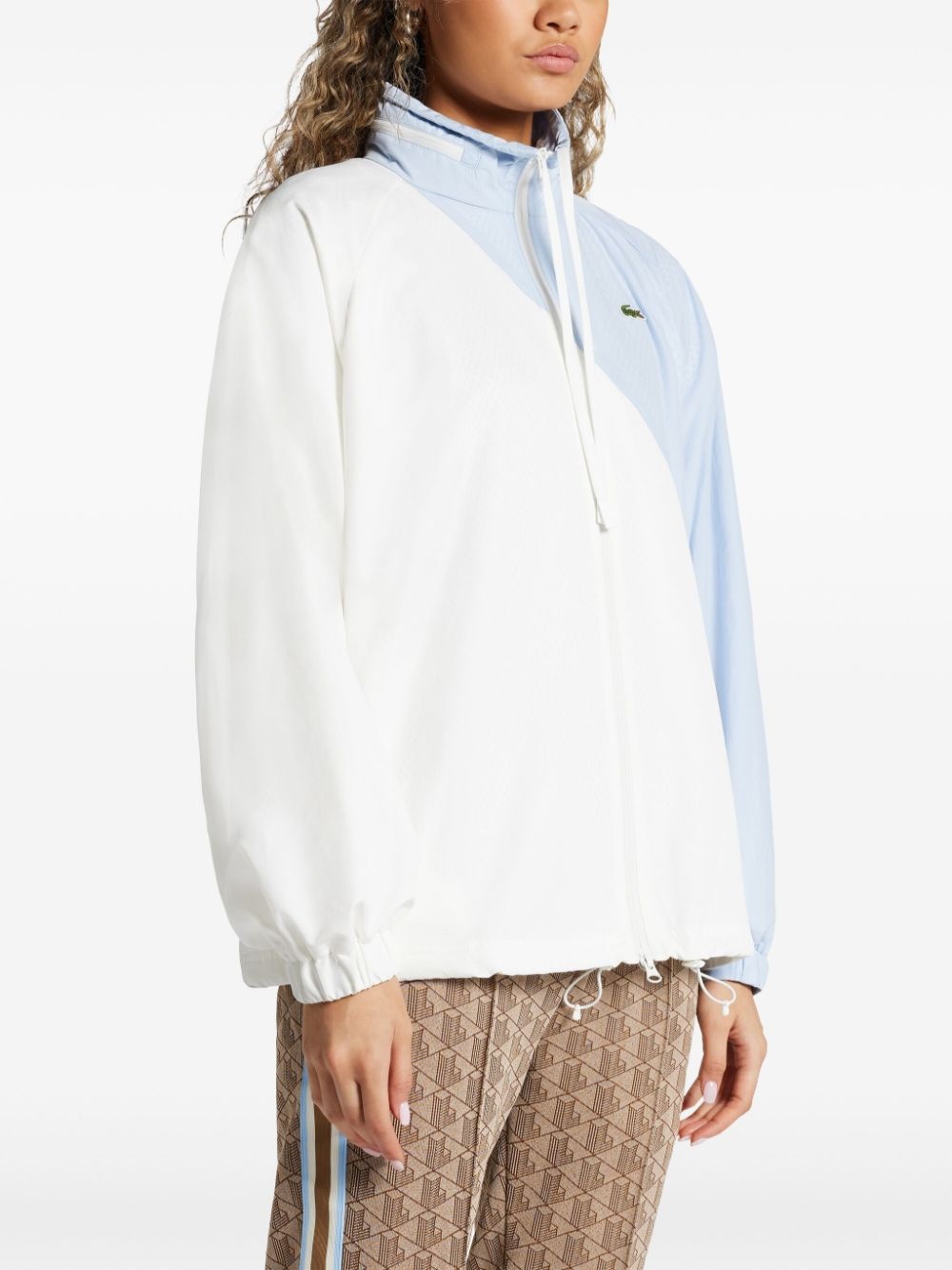 two-tone mock-neck jacket - 3