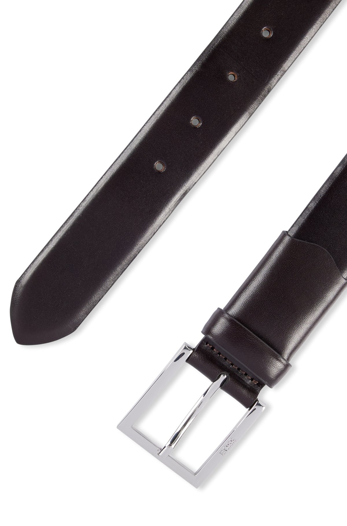 DRESSLETIC LEATHER BELT WITH CONCEALED ELASTICATED SECTION - 3