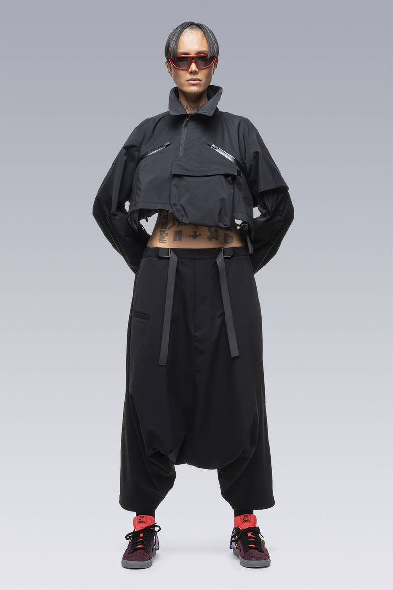 ACRONYM SAC-J6011 sacai / ACRONYM Crop Jacket Black | REVERSIBLE