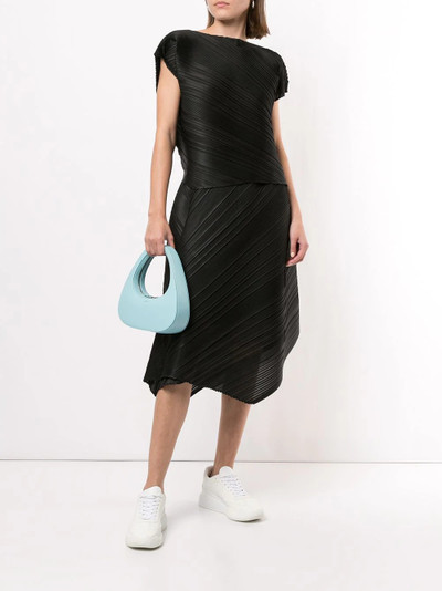 Pleats Please Issey Miyake Musical Score diagonal pleated top outlook