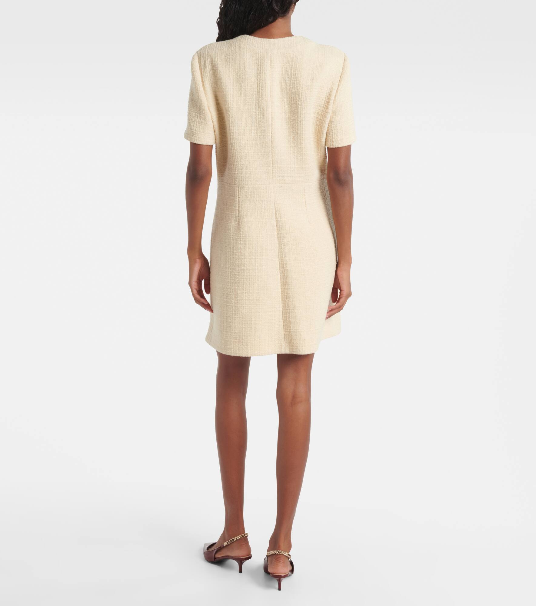 Double G wool-blend tweed minidress - 3