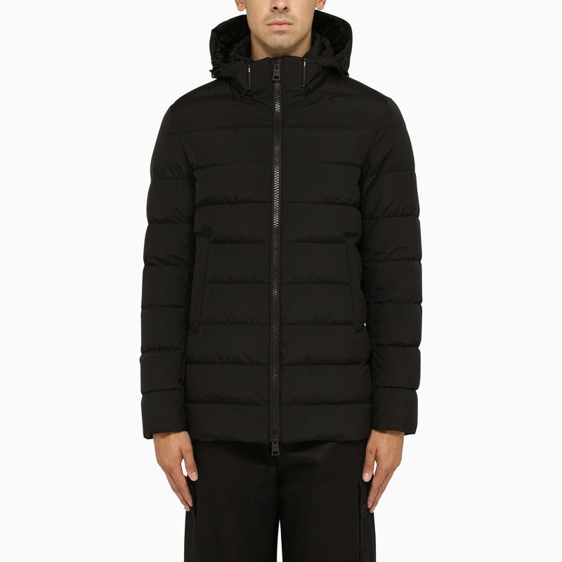 Herno Black Quilted Nylon Down Jacket Men - 1