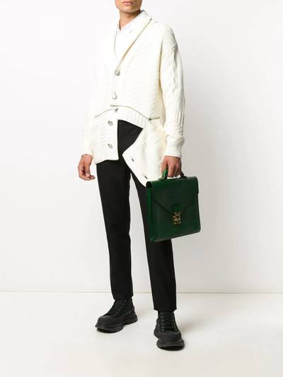 Alexander McQueen panelled zipped cardigan outlook