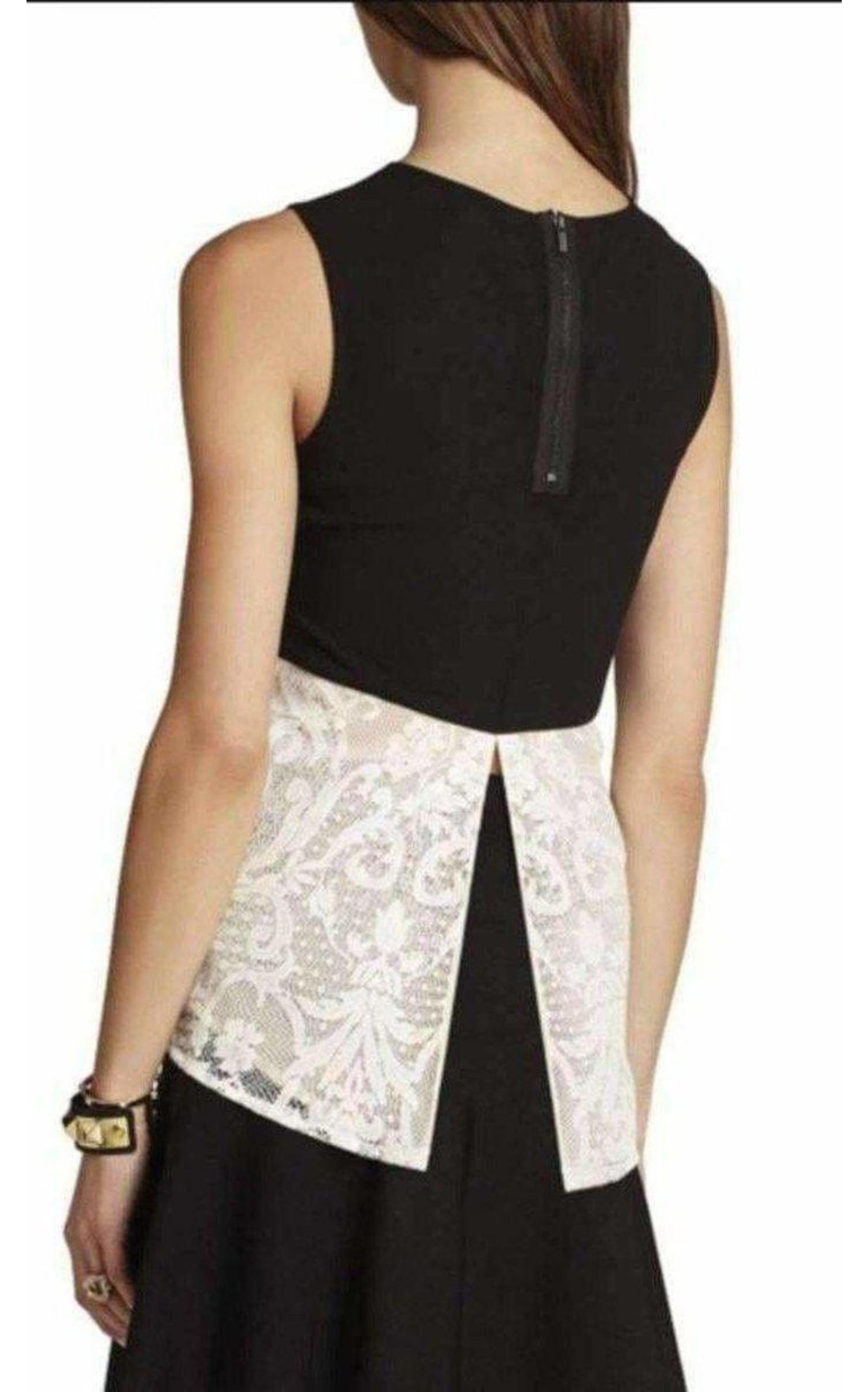 BCBGMAXAZRIA - Kaley Sleeveless Lace Top - 3