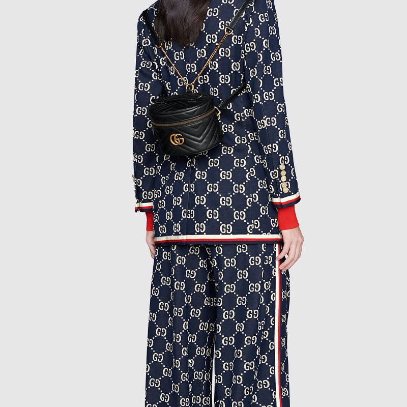 (WMNS) Gucci GG Marmont Series Backpackmini Black 598594-DTDCT-1000 - 10