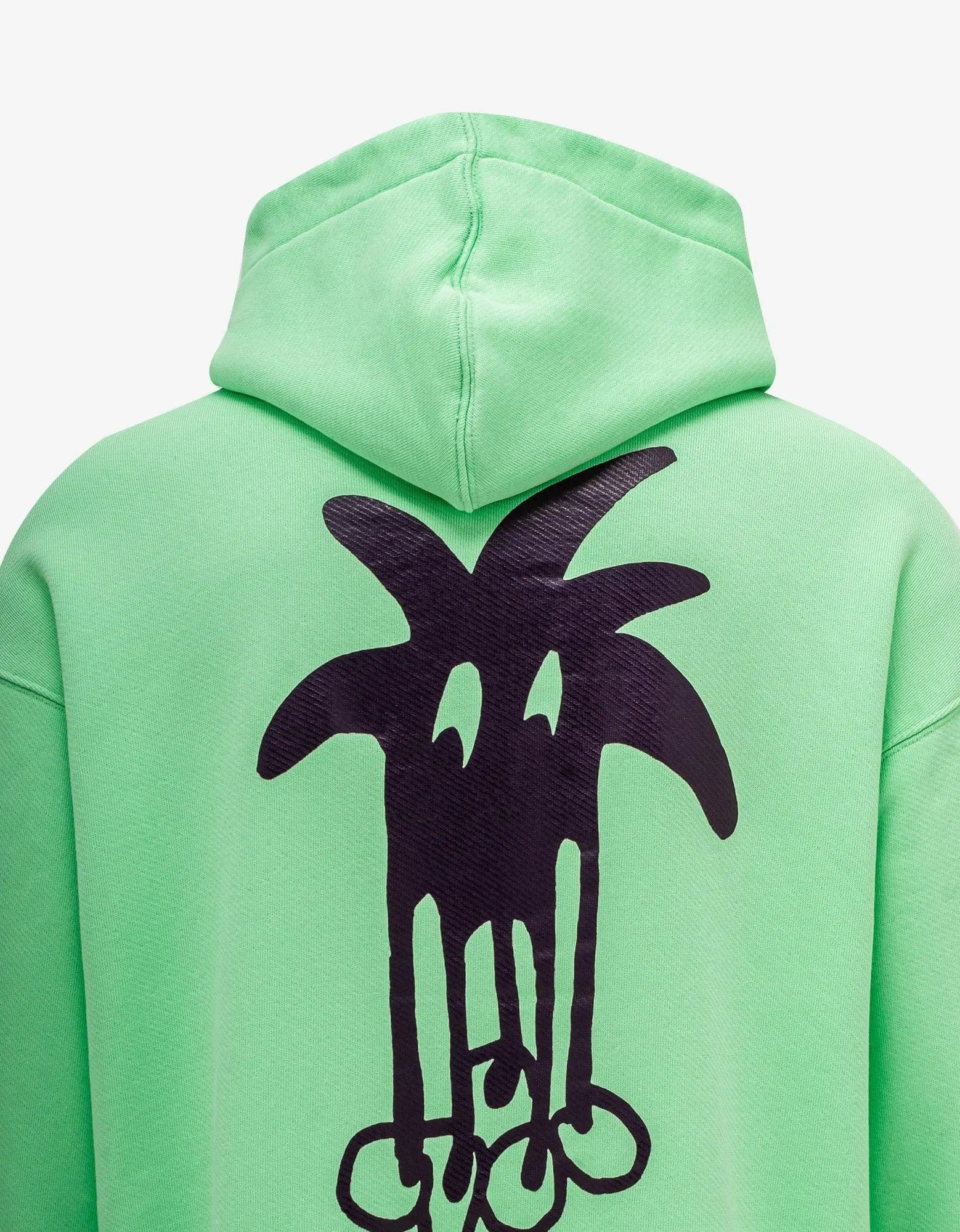 Palm Angels Green Douby Logo Hoodie - 5