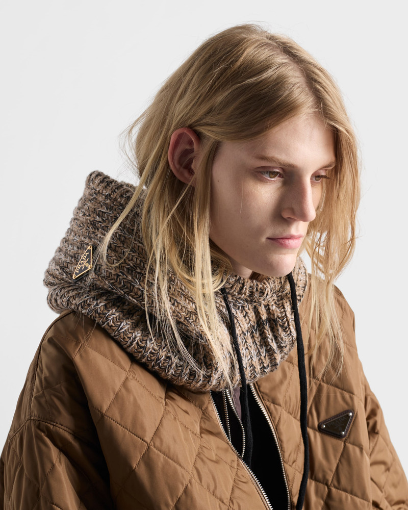 Prada Mélange knit hood outlook