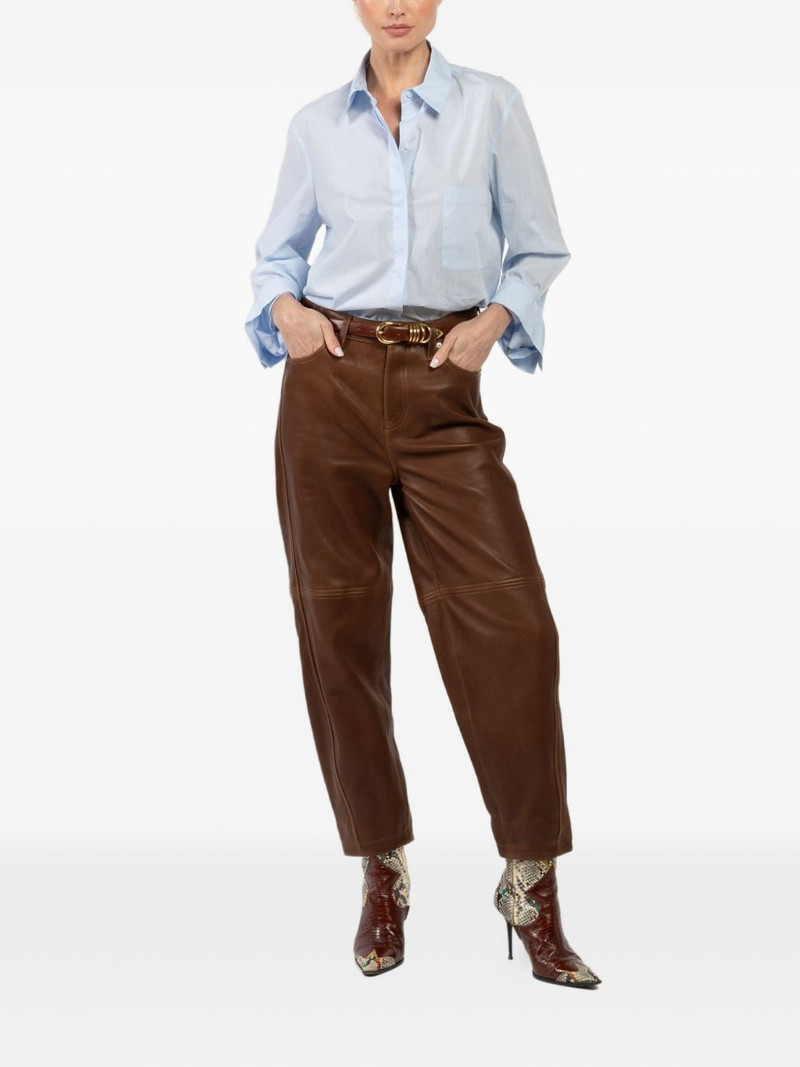 SIMKHAI Waldon leather panel trousers outlook