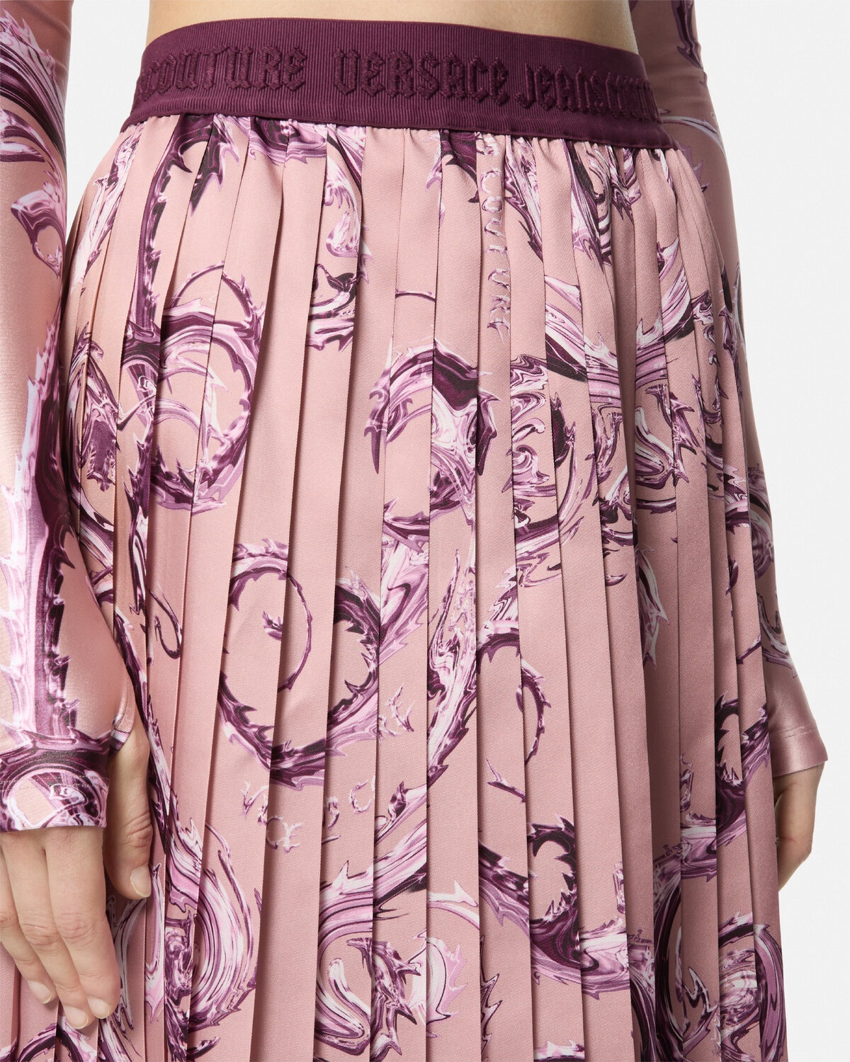 Chromo Couture Pleated Midi Skirt - 3