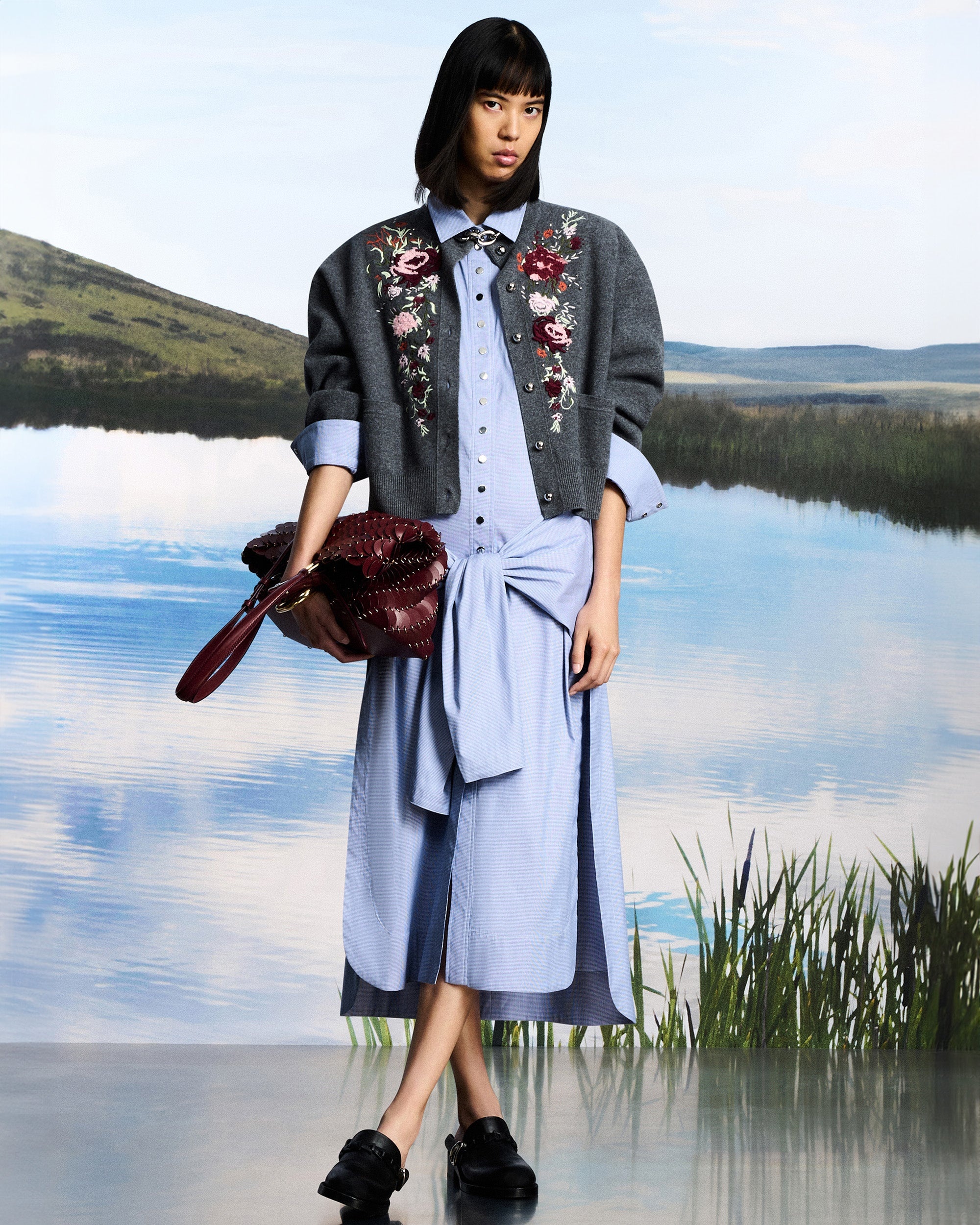 Crystal Embroidered Floral Wool-Cashmere Cardigan - 7