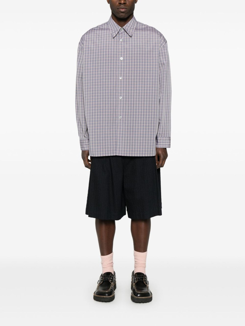 Studio Nicholson plaid-check shirt outlook