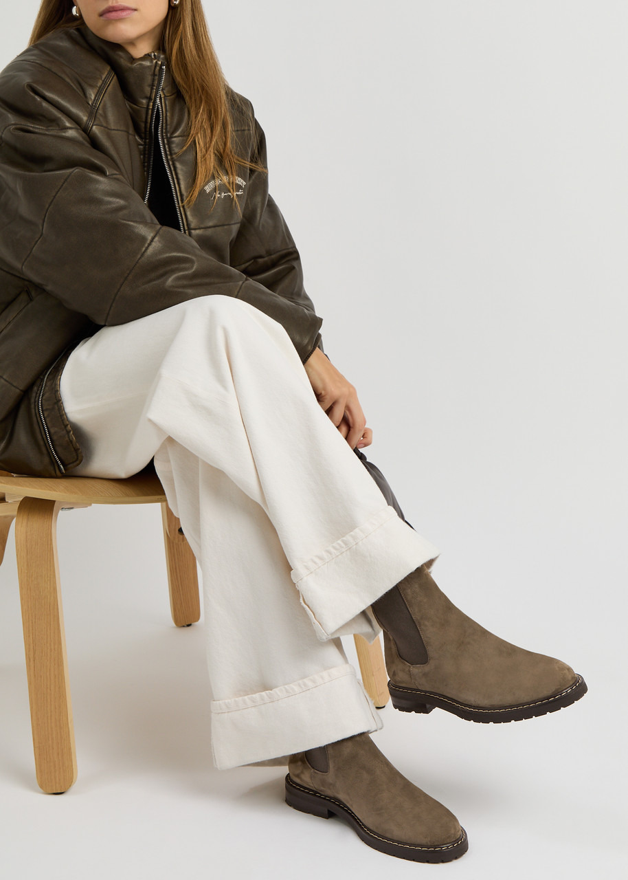 Legres Suede Chelsea Ankle Boots - 5
