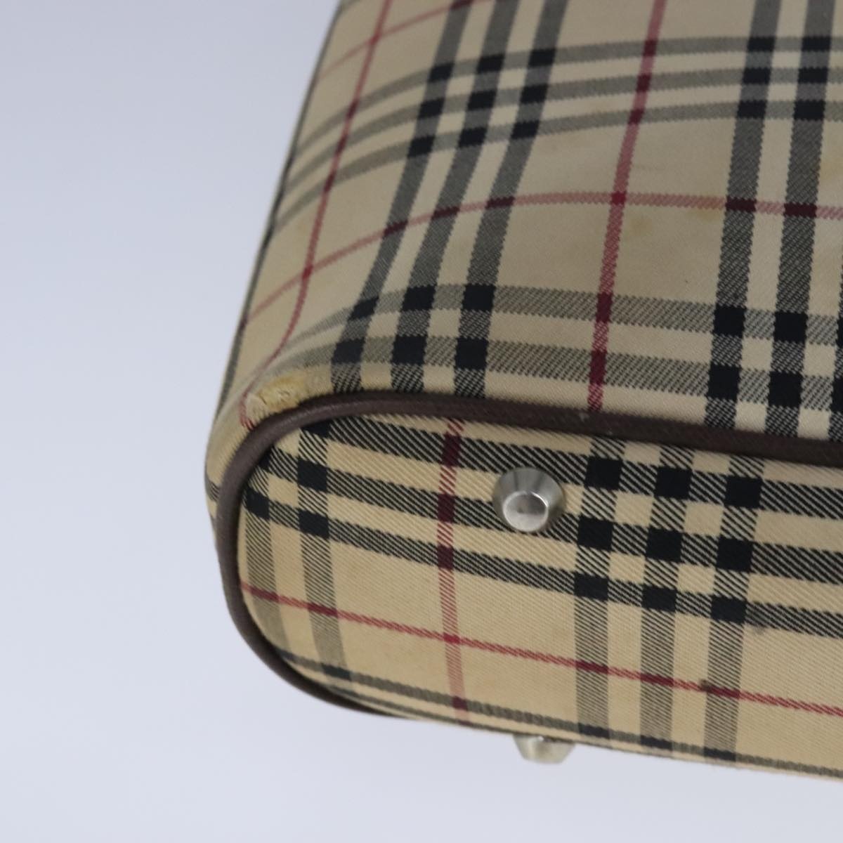 Burberry Nova Check Hand Bag Canvas Beige - 15