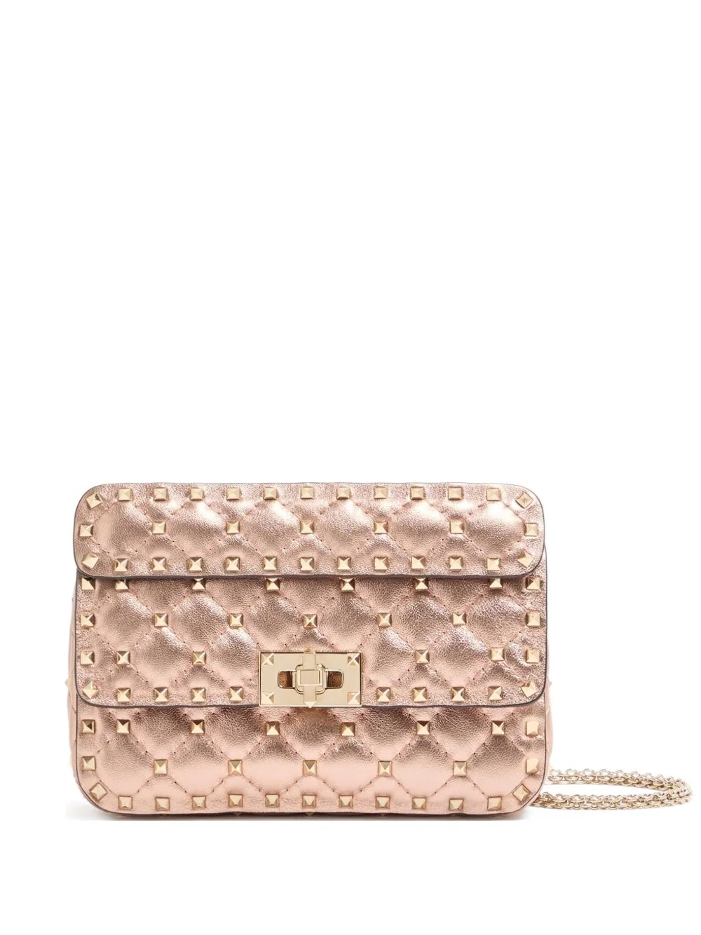 small Rockstud Spike quilted cross body bag - 1