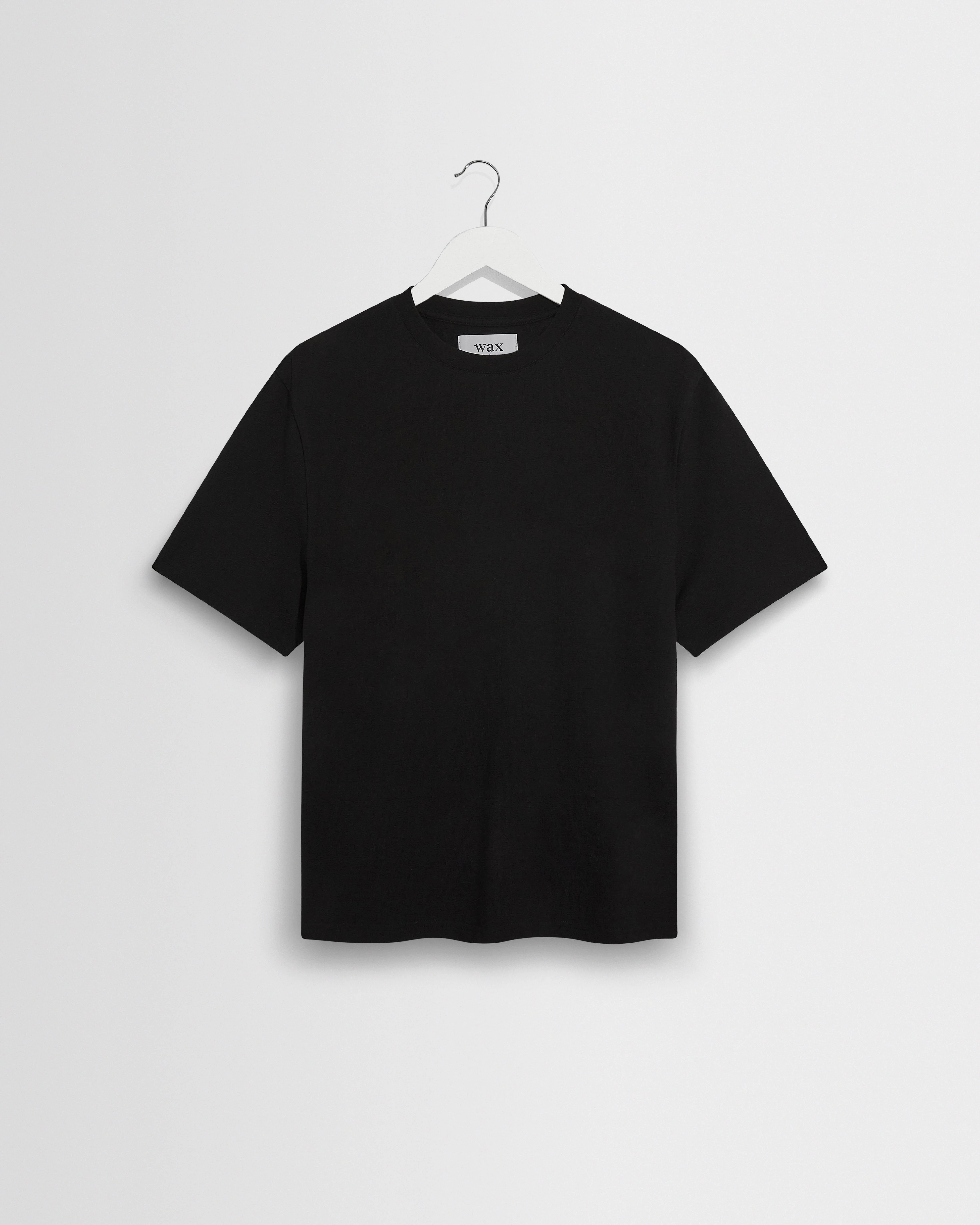 Dean - Black Textured Organic Cotton T-Shirt - 1