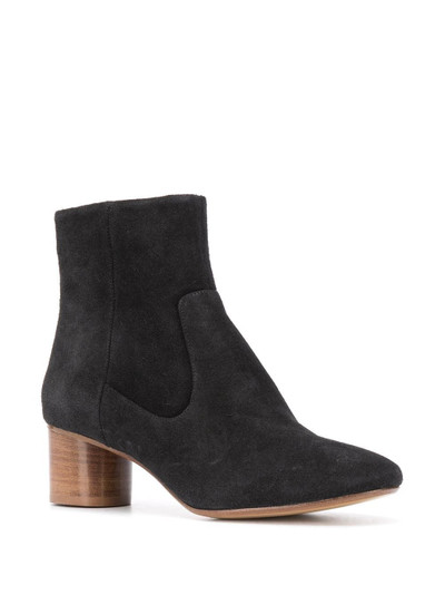 Isabel Marant Dusta 50mm suede ankle boots outlook