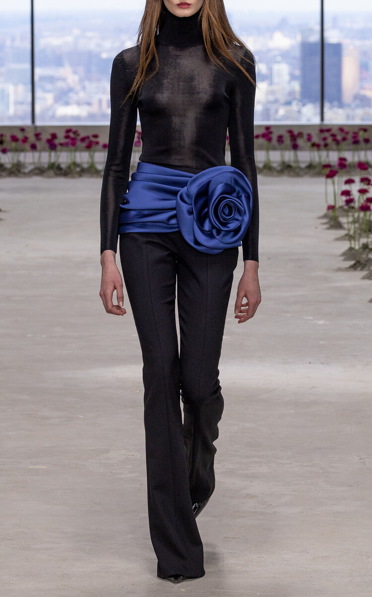 Wool-Blend Bootcut Pants black - 5