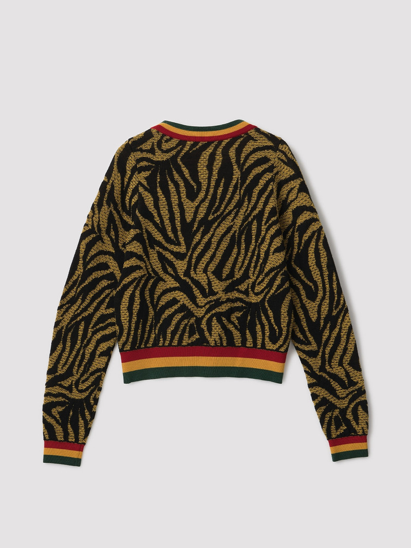 Ambush ZEBRA PATTERN KNIT SWEATER outlook