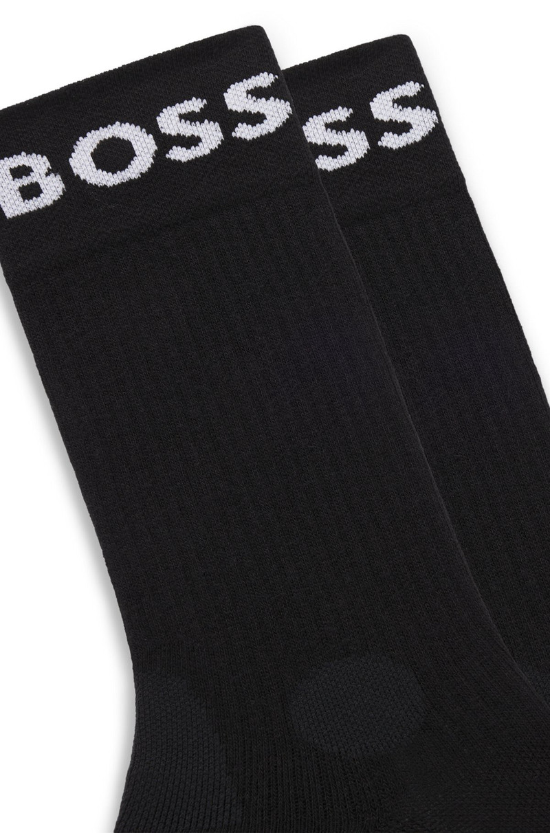 BOSS TWO-PACK OF QUARTER-LENGTH SOCKS IN STRETCH FABRIC outlook