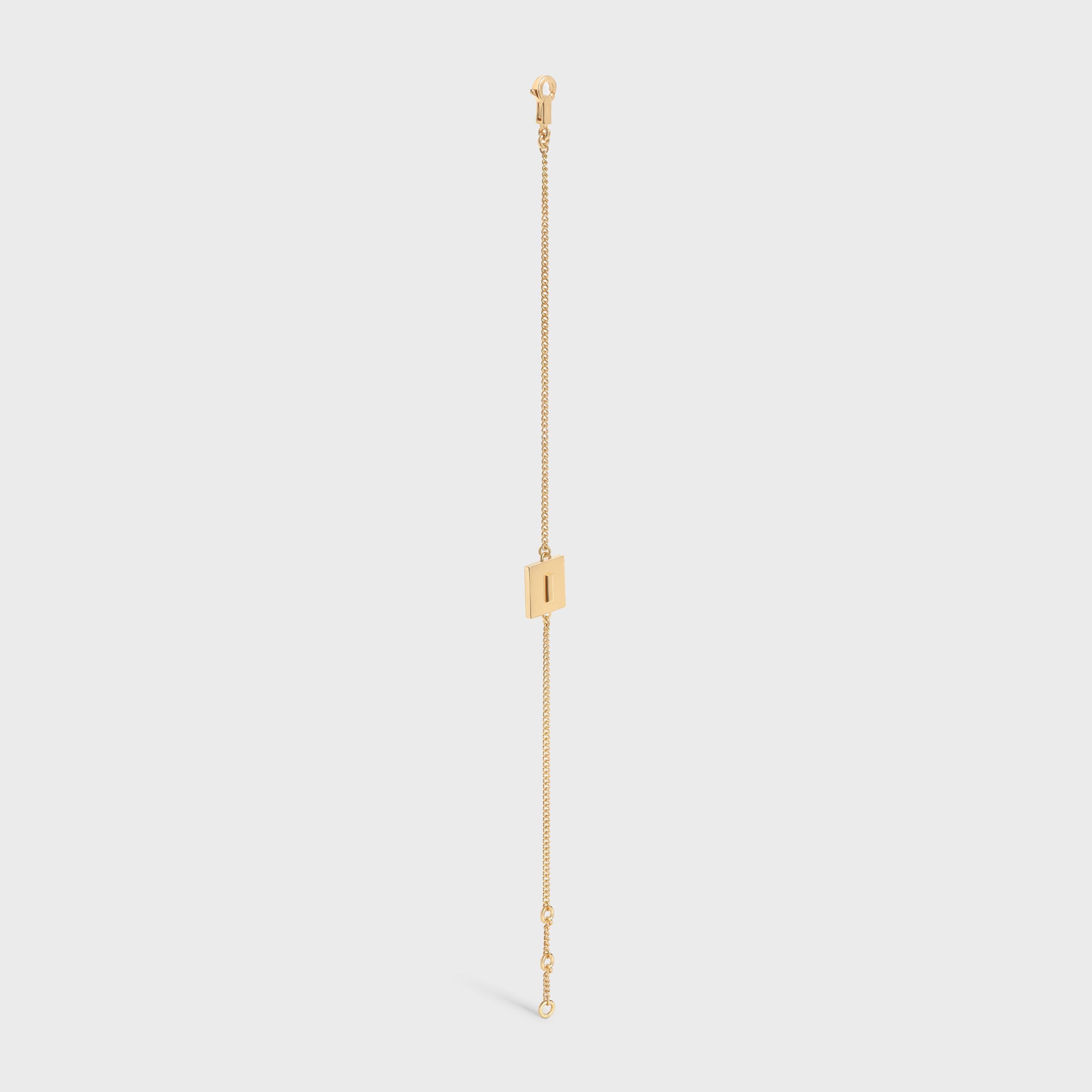 Alphabet I Bracelet in Brass with Gold Finish - 3