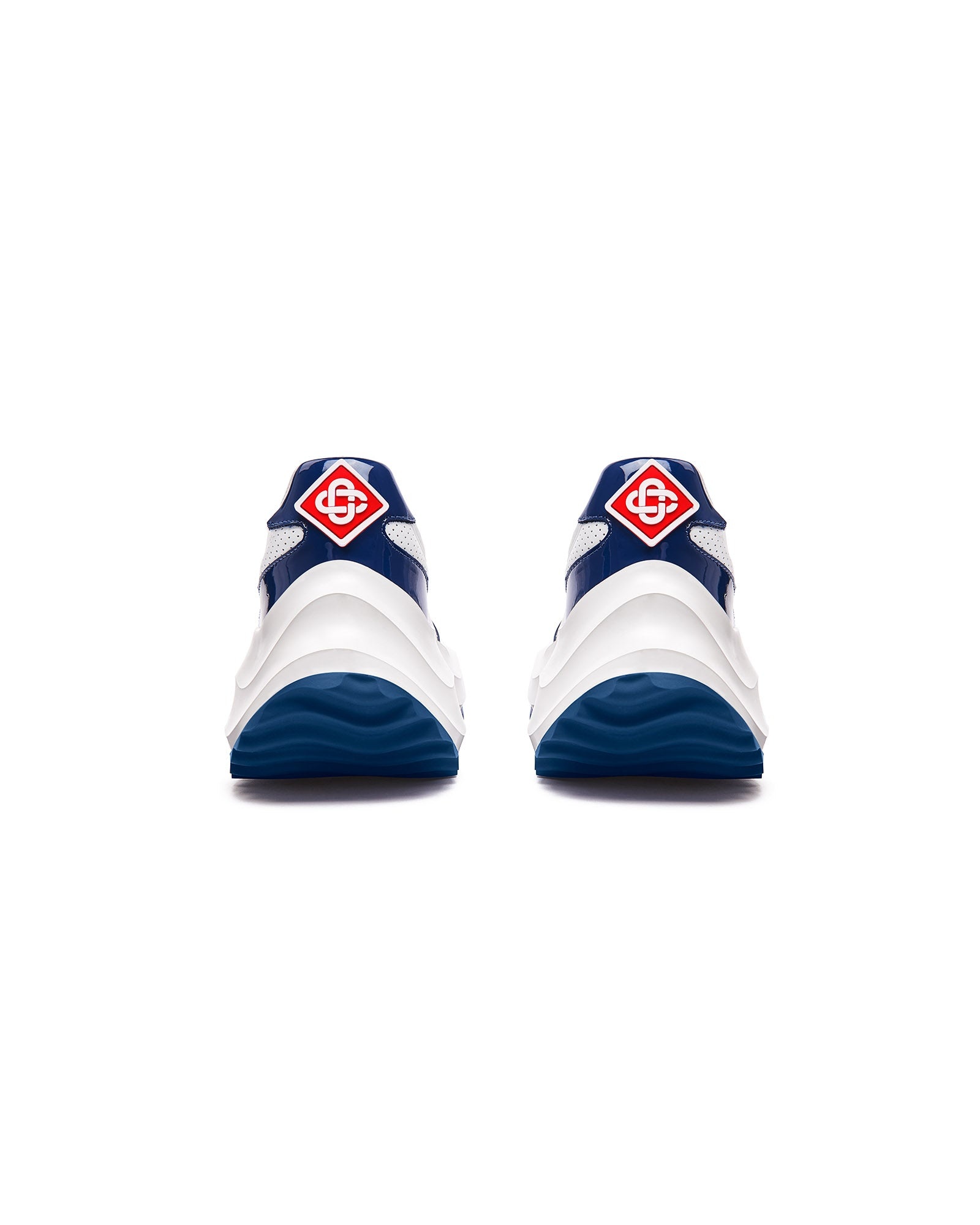 Womens Atlantis White & Midnight Navy Sneaker - 9