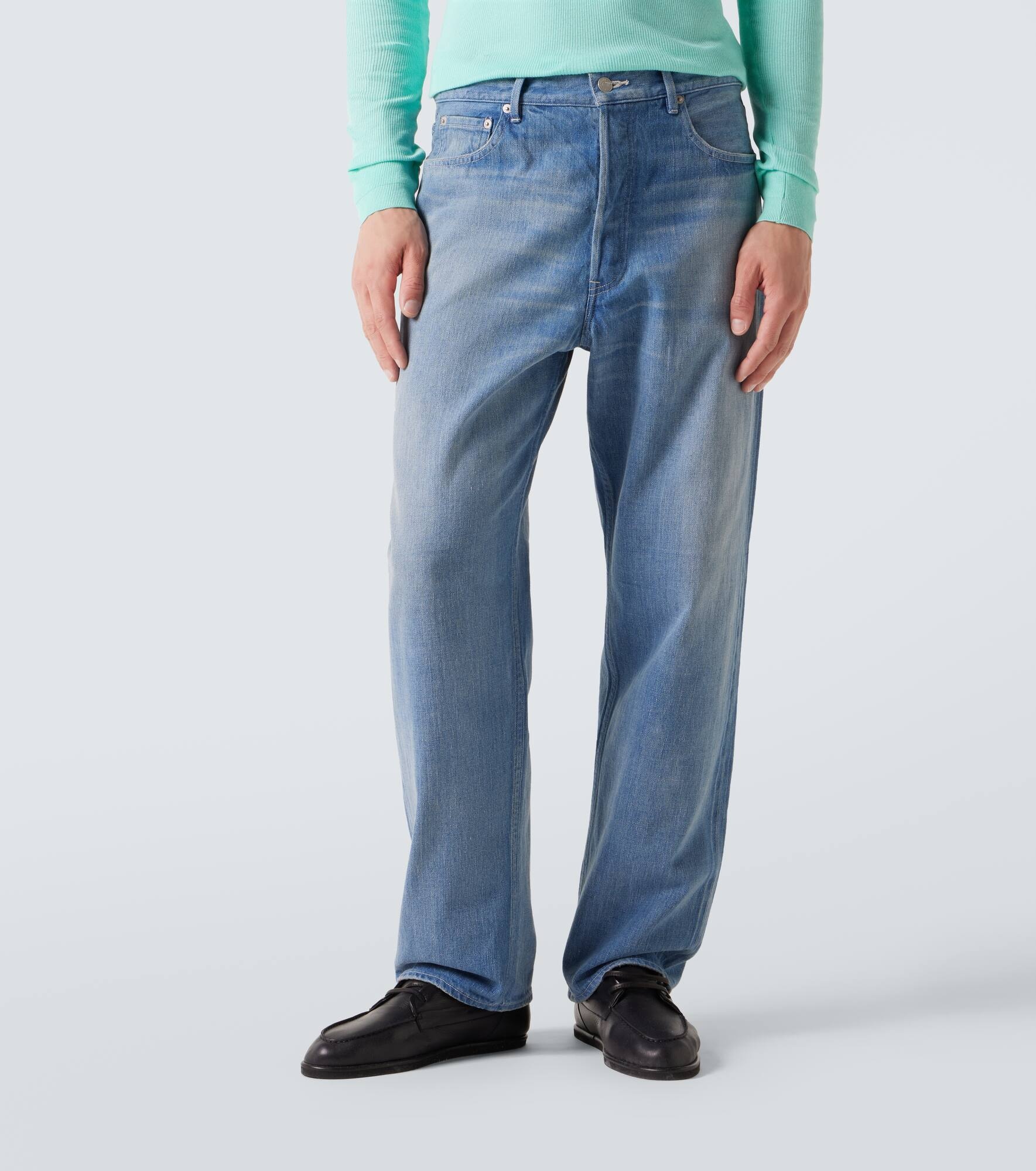 Mid-rise straight jeans - 3