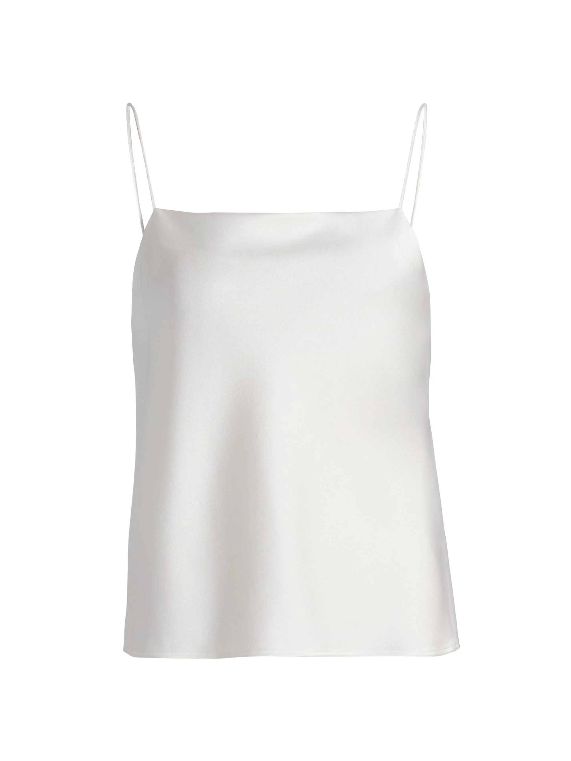 Women's Harmon Draped Satin Tank Top - Off White - 1
