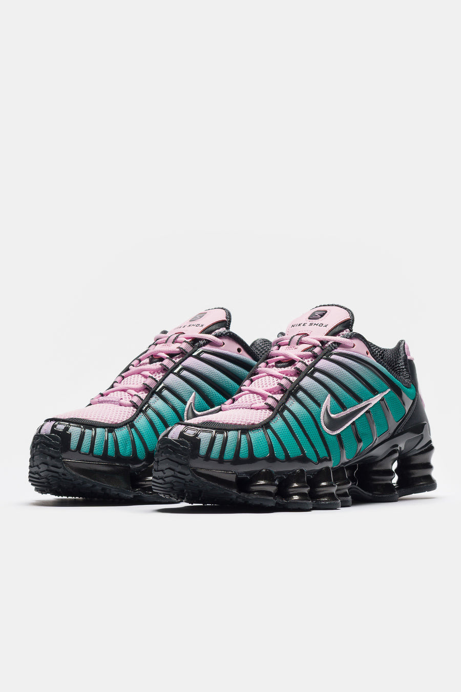 Shox TL Fade Sneaker in Lt Arctic Pink/Neptune Green/Off Noir - 2
