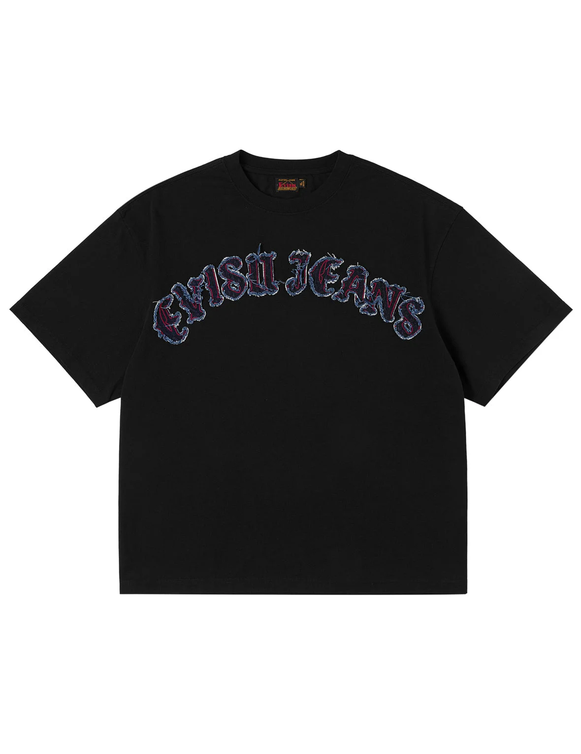 Evisu Jeans Logo Distressed Tee - 1