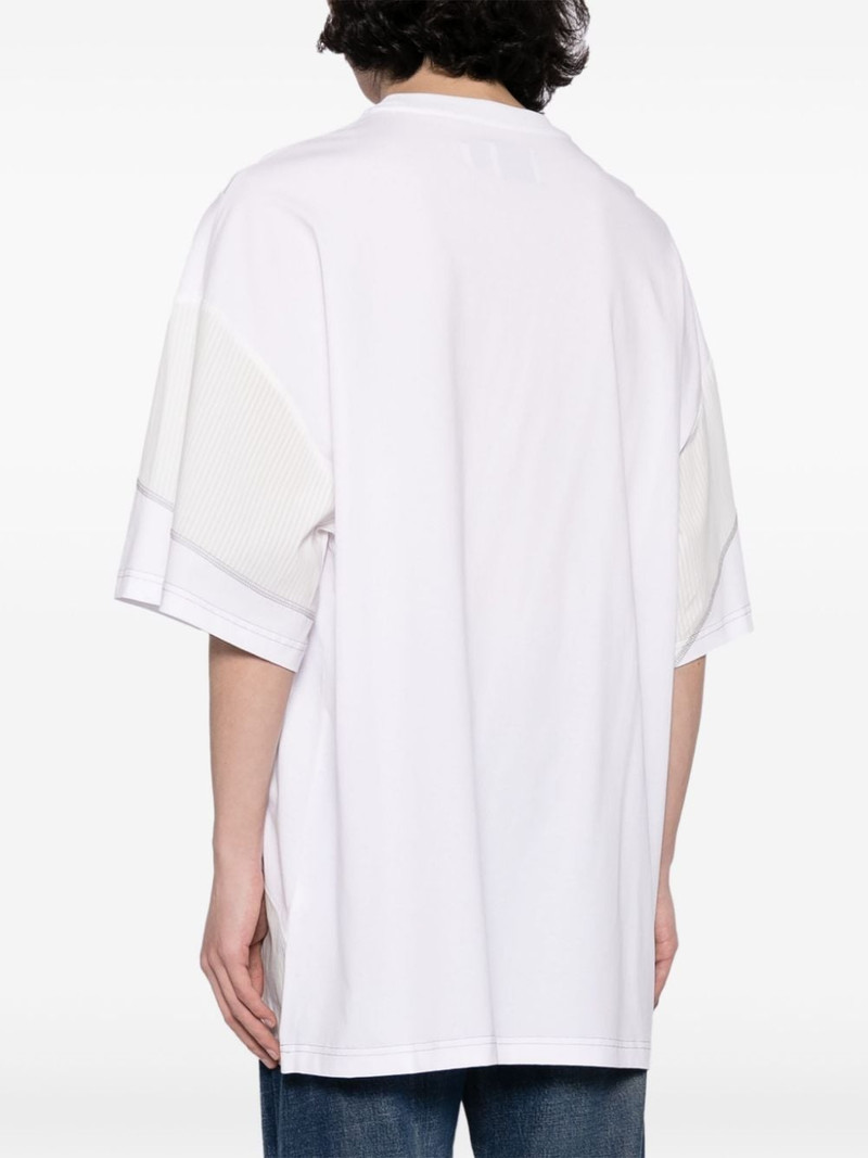 panelled cotton T-shirt 4
