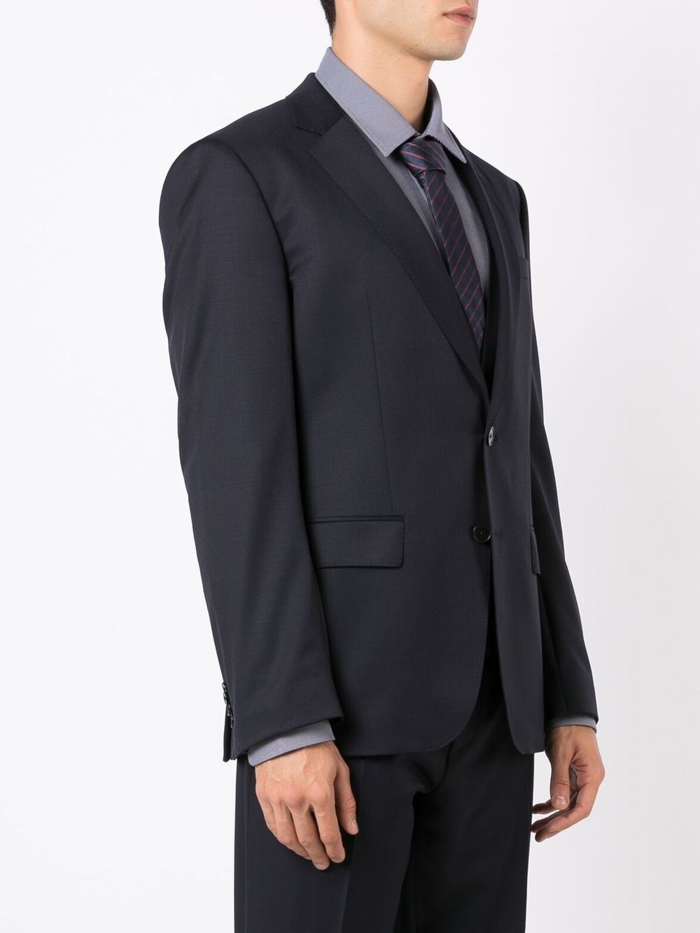 single-breasted fitted blazer - 3