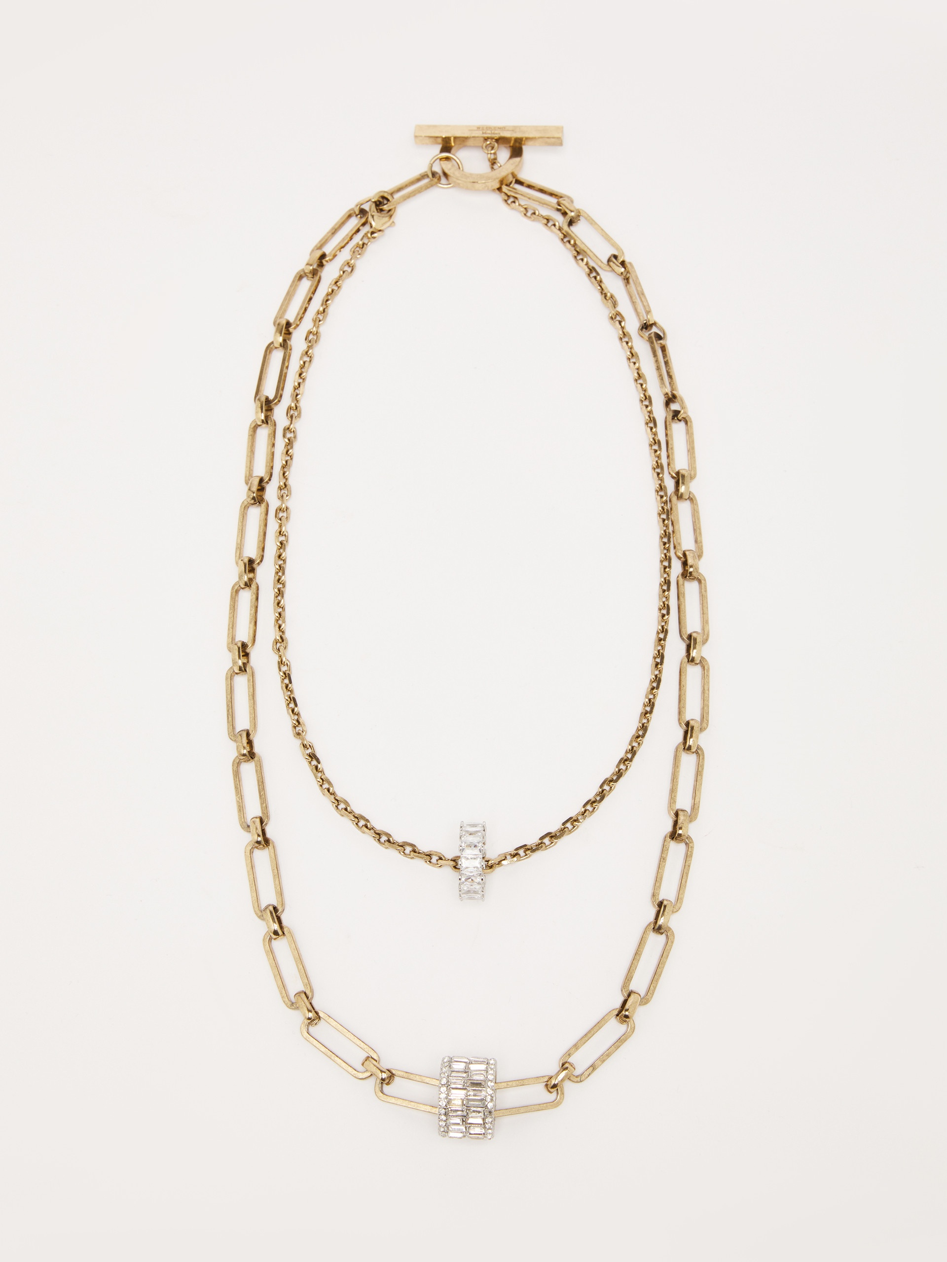 TARANTO Metal double-strand necklace - 1
