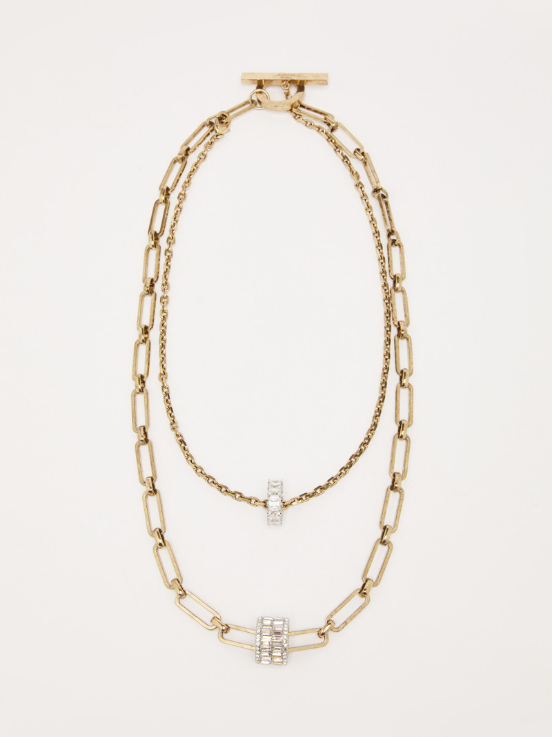 TARANTO Metal double-strand necklace 1