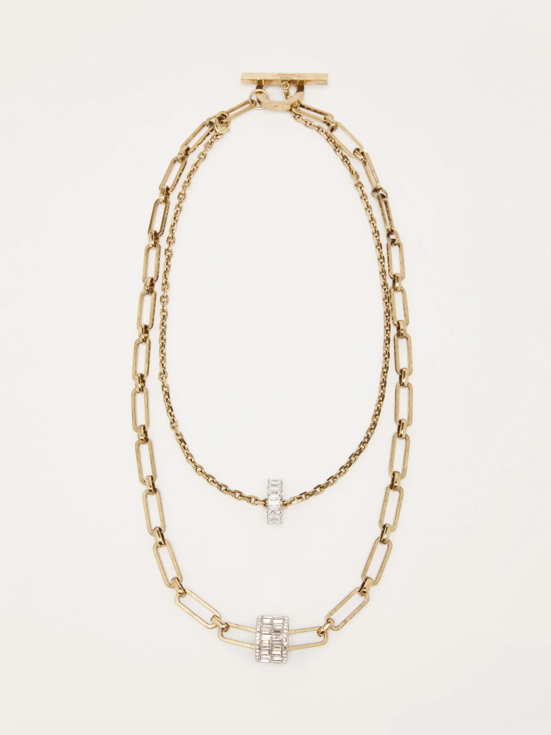 TARANTO Metal double-strand necklace - 1