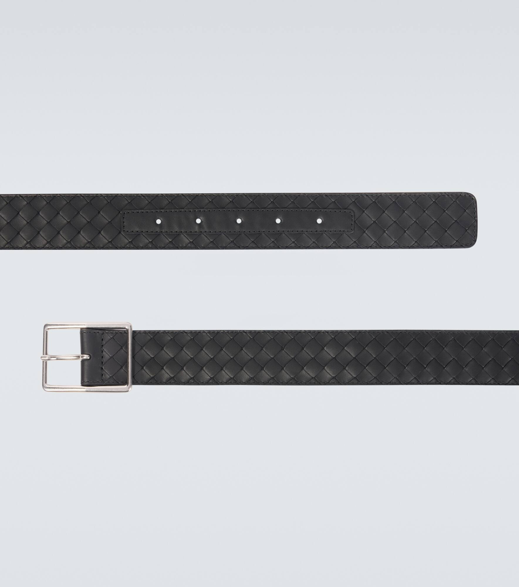 Piccolo Intrecciato leather belt - 4
