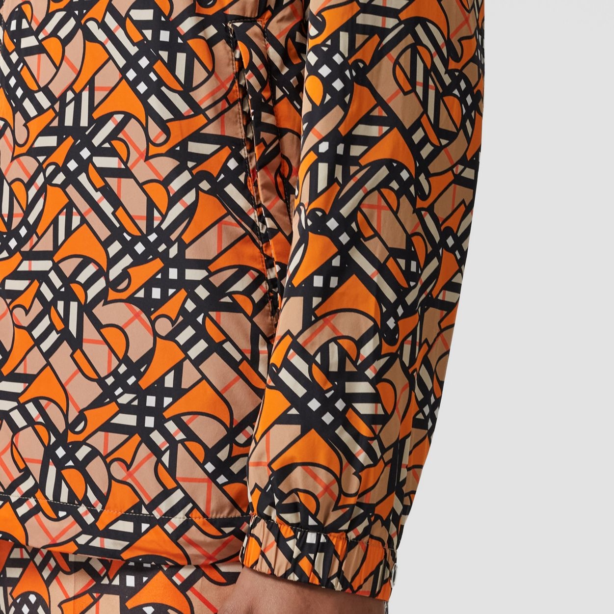 Monogram Print Nylon Hooded Jacket - 5
