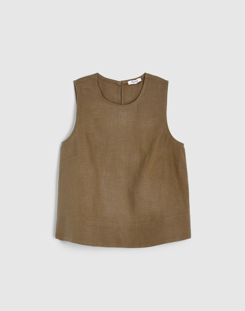 Shell Top in 100% Linen 1