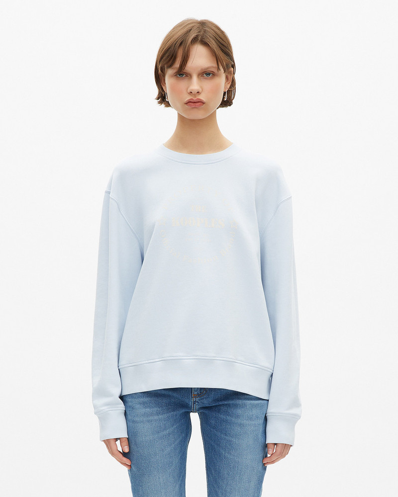 SWEATHSHIRT WITH LIGHT BLUE SCREEN PRINT 4