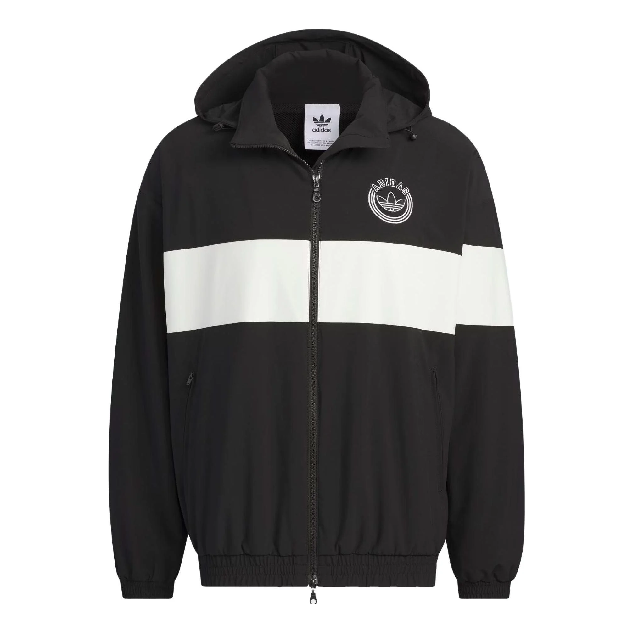 adidas Originals Rifta Windbreaker Jackets 'Black White' IU4793 - 1