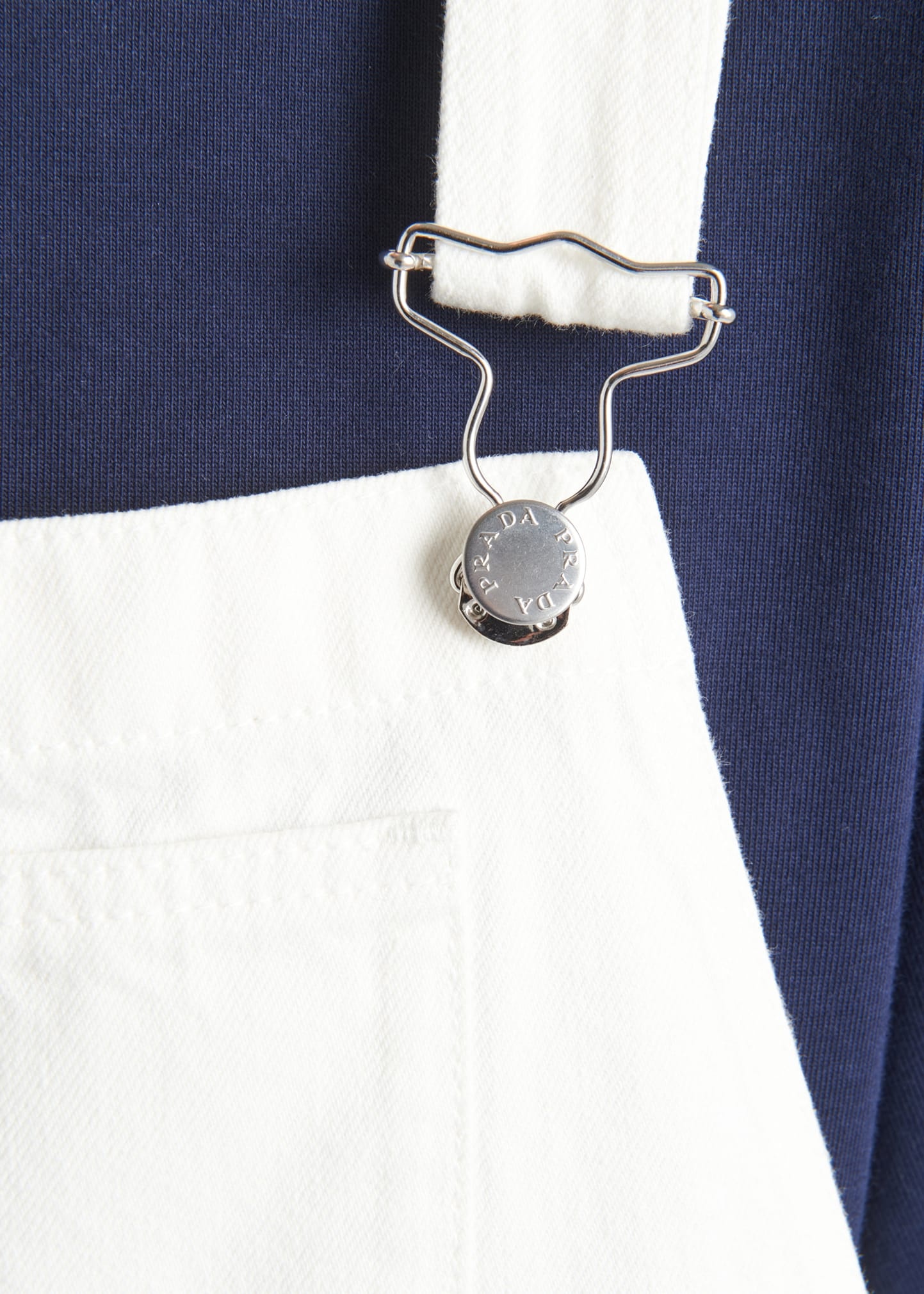 Mini Denim Overalls Dress - 4